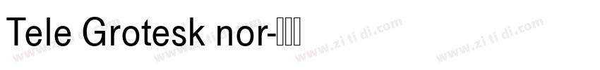 Tele Grotesk nor字体转换